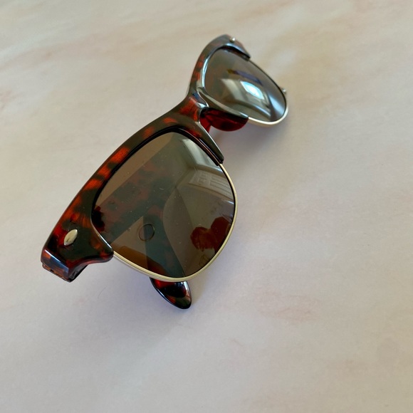 Tortoise Shell Sunglasses with Gold Accents - Picture 8 of 8